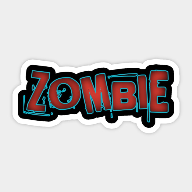 Zombie Sticker by Menu.D
